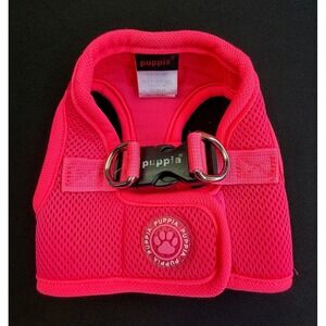 Puppia Neon Vest Dog Harness Small Pink Air Mesh Step In PAPA-AH1325 Pet Vest